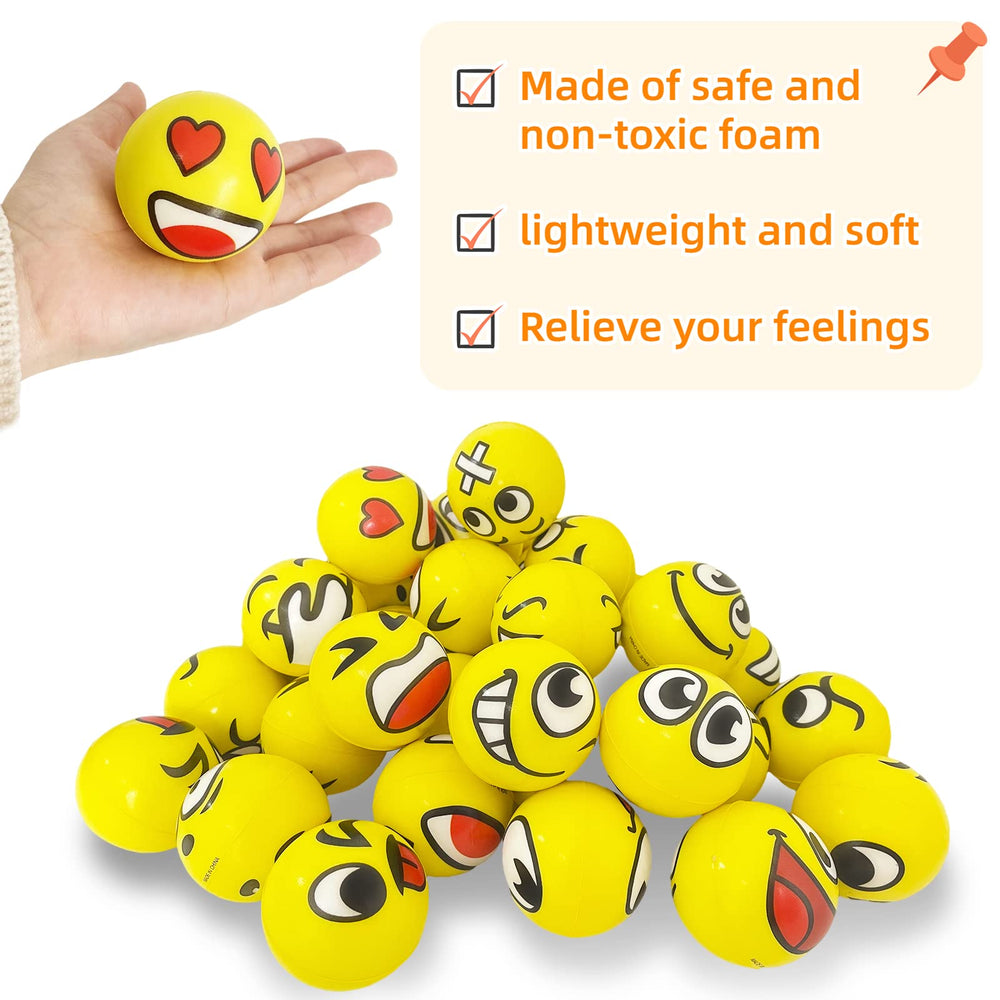 Juuxncgv assorted emotion stress balls display playful mood options.