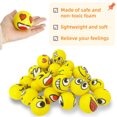 Juuxncgv assorted emotion stress balls display playful mood options.
