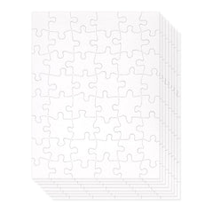 Juvale blank puzzles draw-on front view ready for coloring and family crafts.
