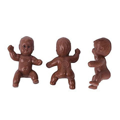 JUXINGDAZYF mini plastic baby 1.2 inch black for baby shower fun