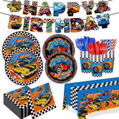 JVORFDG Race Car plates 9-inch for easy serving at kids' birthday parties