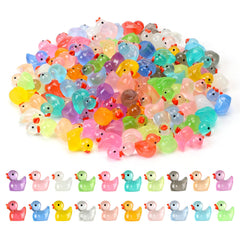 JWAJWY resin mini ducks in a box for easy gifting and organization