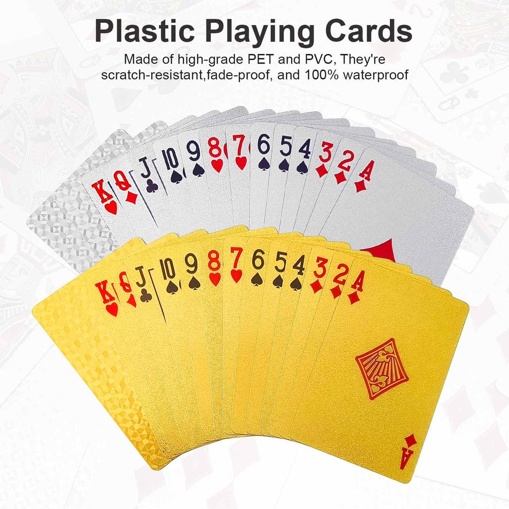 JWENUPDE non-slip texture aids easy shuffles and fanning