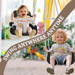 JWPEHOE backyard play ready toddler swing for joyful moments