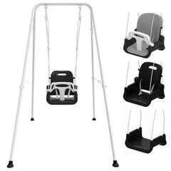 JWPEHOE toddler swing with soft cushion for cozy indoor and outdoor play