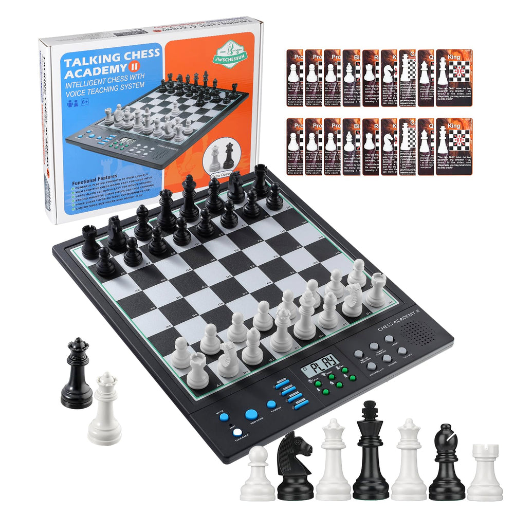 JWSCHESSSUN advanced chess board top view for clear visibility.