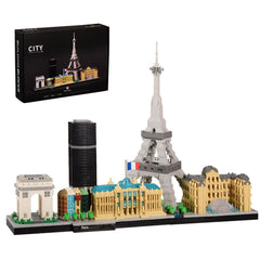JXRLMB Paris skyline Eiffel Tower detail for a stylish desk display and focus