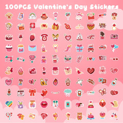 JXSDWANG valentines stickers with cute animals for art projects