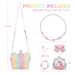 JYPS bow-knot hair clip complements the purse for cute coordinated outfits