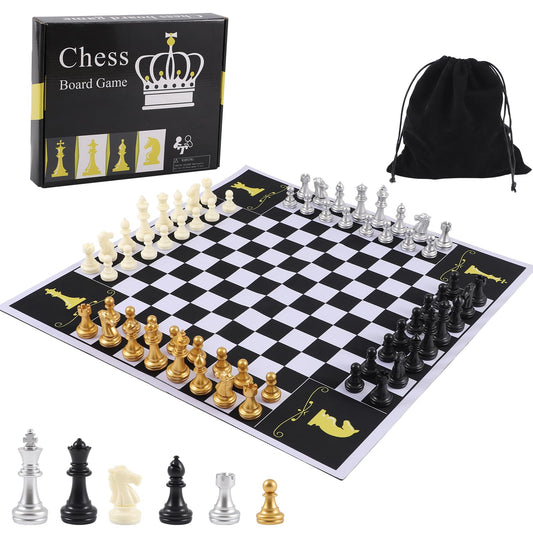 Jyquorp four-player chess board on table for social, family-friendly play.