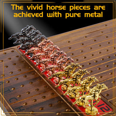 Jyquorp horse bag keeps pieces organized for easy setup.