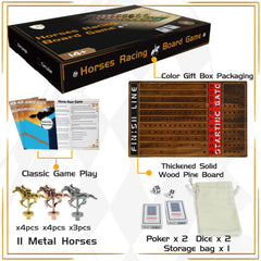 Jyquorp metal horses set delivers durable, lifelike racing action.