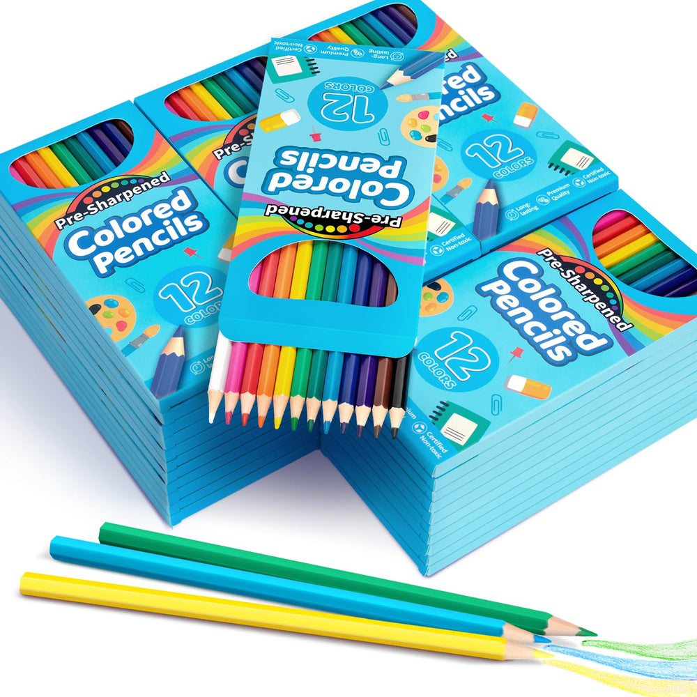 Jyusmile 432-count colored pencils bulk box offers classroom-ready color variety for versatile art projects.
