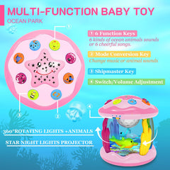 Jyusmile star night lights projector creates calming ceiling scenes for infant sleep.