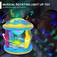 Jyusmile star night projector ceiling scene for calming bedtime atmosphere.