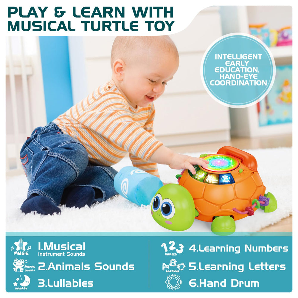 Jyusmile turtle toy LED lights create soothing nighttime ambience.