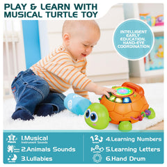 Jyusmile turtle toy LED lights create soothing nighttime ambience.
