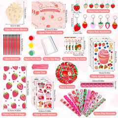 JYZXLAFF strawberry brushes and stickers for decorating crafts