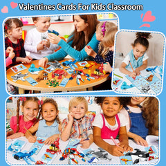 JZILU gift card headers with punny valentines to pair with blocks