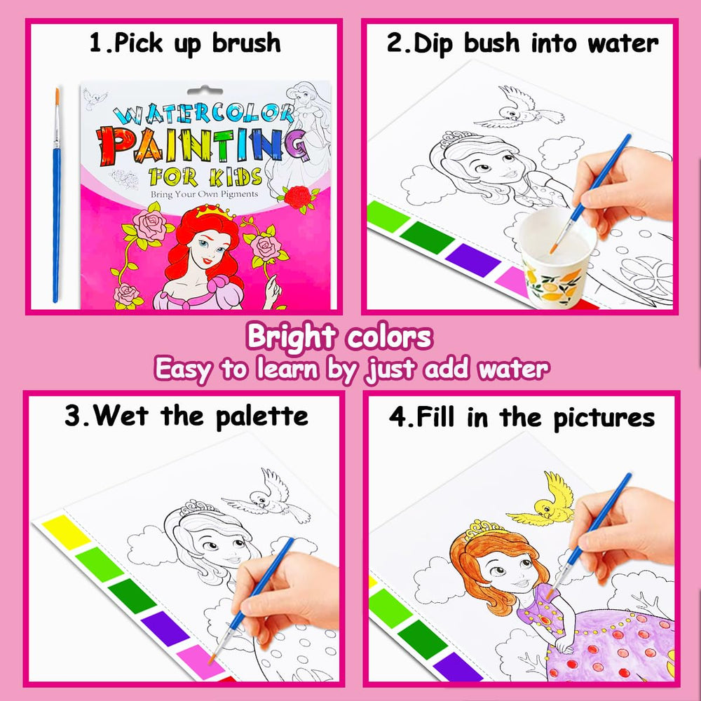 JZILU painting palettes on page reduce mess.