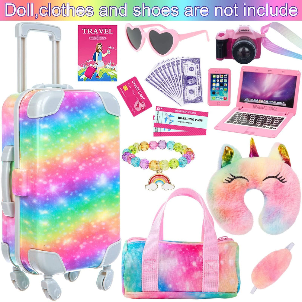 K.T. Fancy pink glasses for dolls elevate dress-up and imagination.