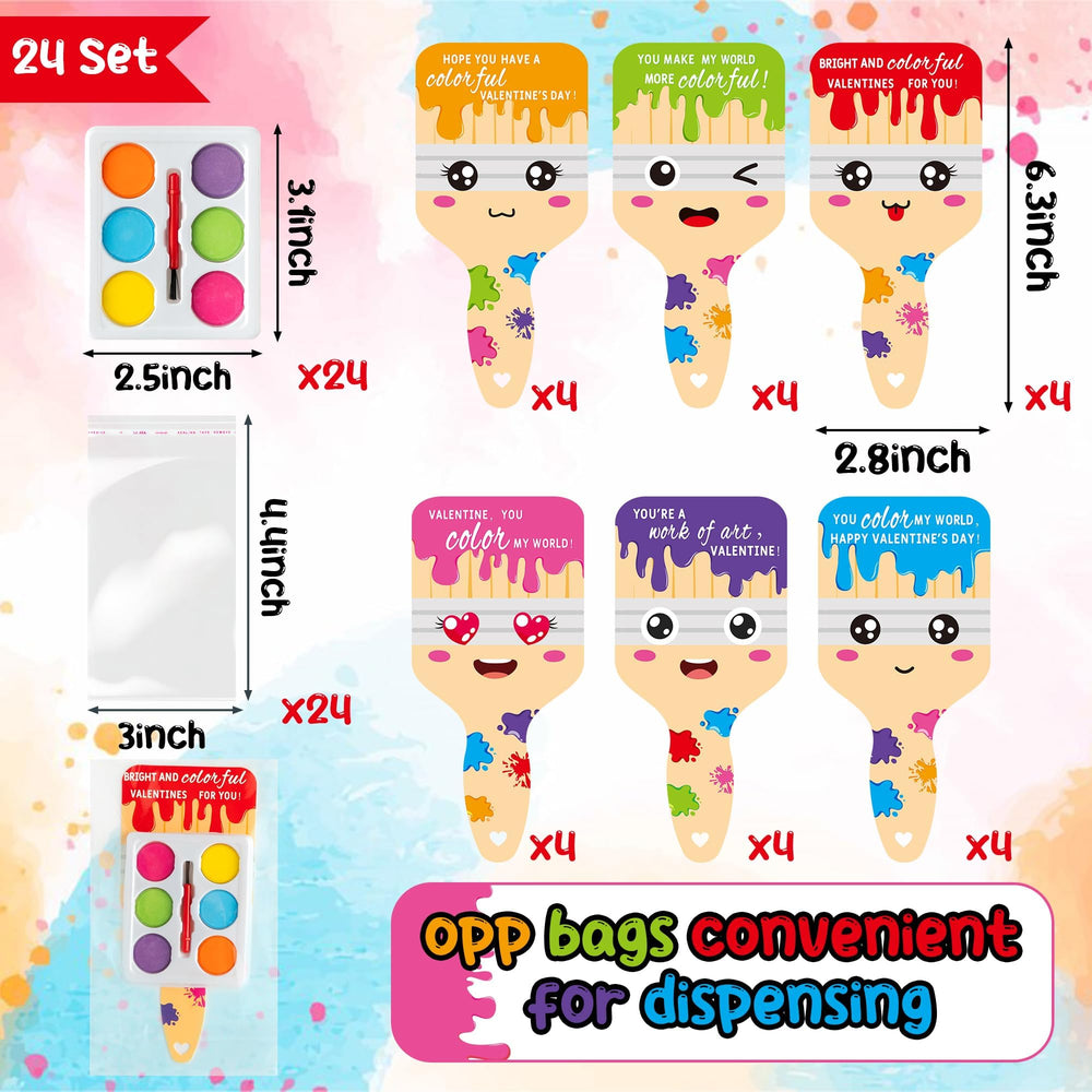 K1tpde valentines greeting cards with DIY paints invite interactive art exchanges