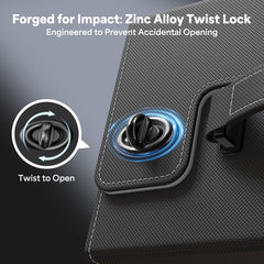 Kabinka C-Latch lock providing secure closure during transport.