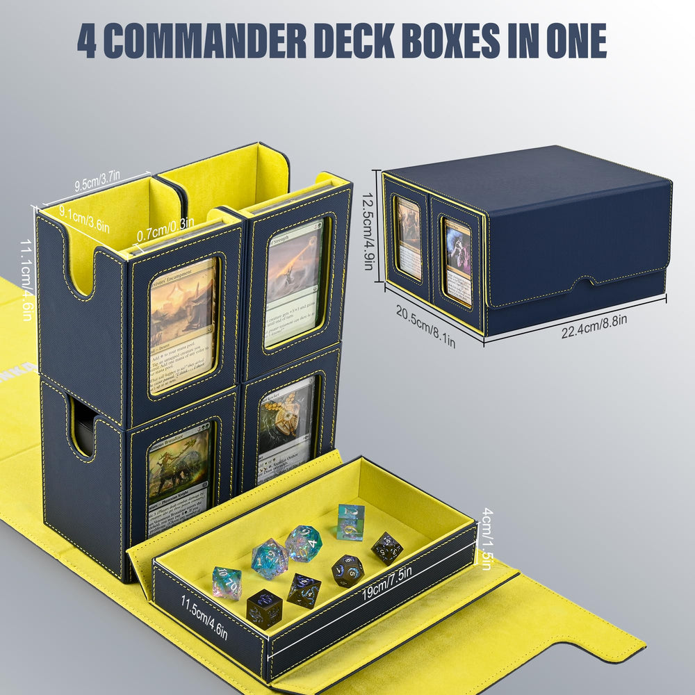 Kabinka dividers organize cards for quick access and sorting.