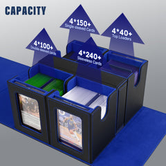 Kabinka four magnetic card holders display favorites and prevent rearrangement.