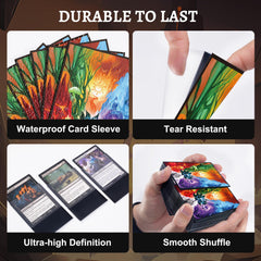 Size 91x66mm fits standard MTG cards reliably