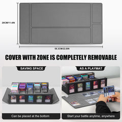 Kabinka storage box top loaders and dice tray support secure organization during play