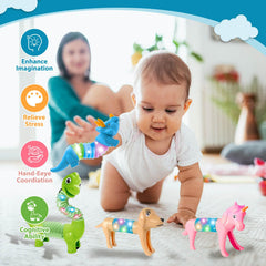 Kabvry LED Animal Pop Tubes animal shapes collection sparks imagination