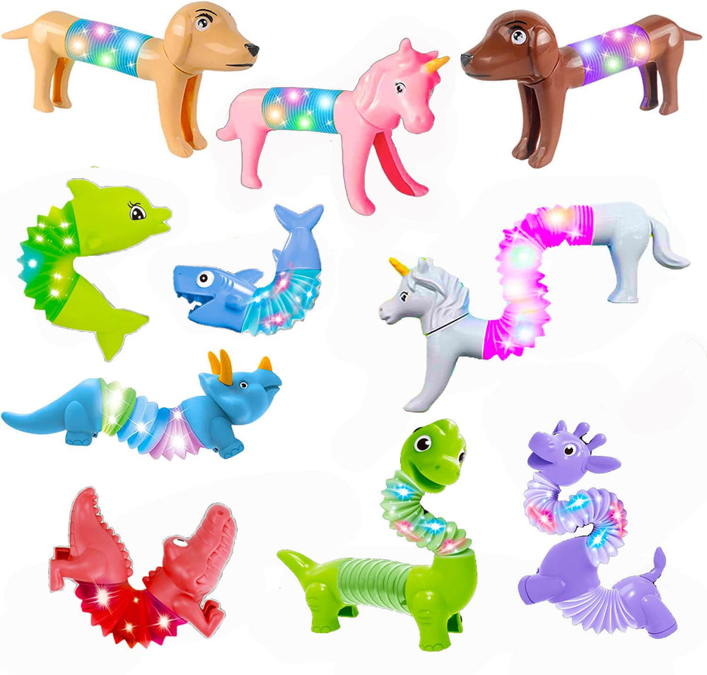 Kabvry LED Animal Pop Tubes ideal classroom or party favors