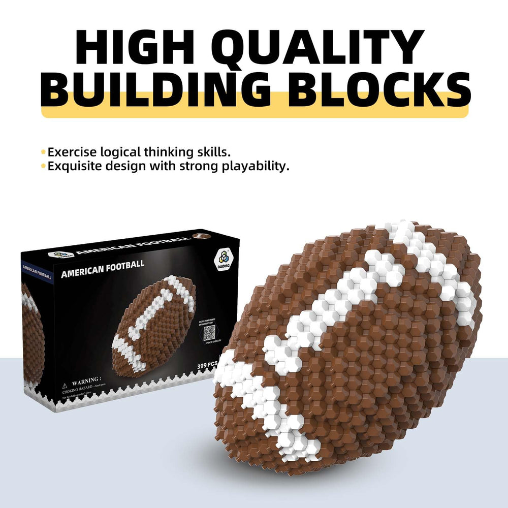 KADELE Football Block Set model presents a realistic miniature football for display