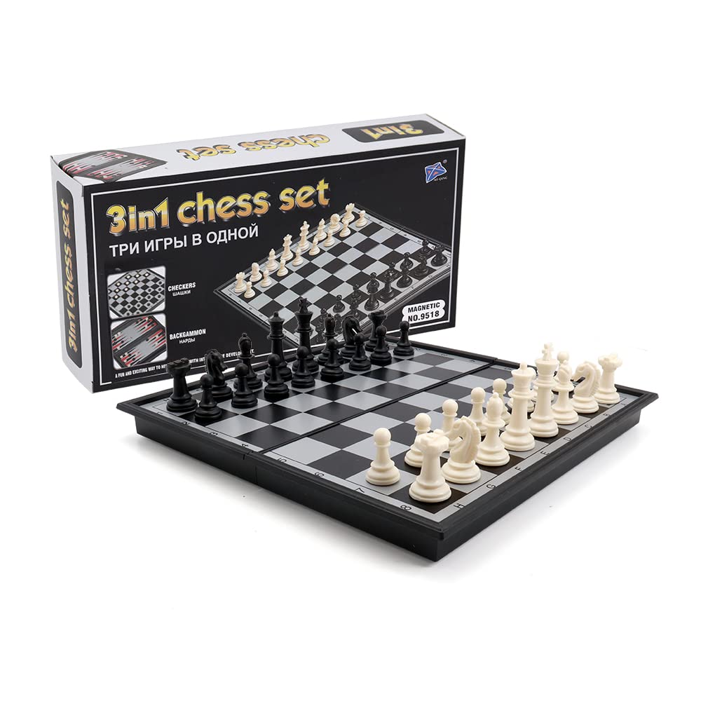 KAILE travel chess set elastic pocket keeps accessories organized for travel.