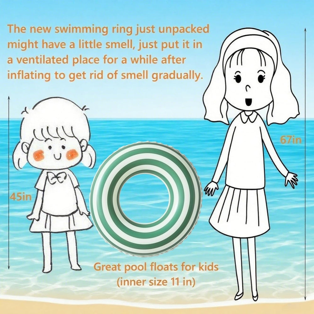 KAIMRED kids' float outer 23-inch ring, easy to spot in the water during family parties.