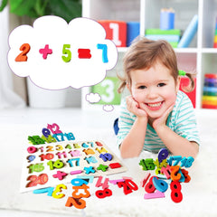 Kairsya number blocks close-up illustrating tactile learning and color shape recognition.