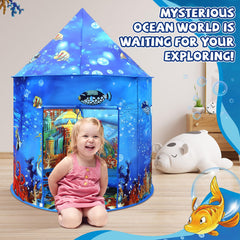 KAIVEE Ocean Kids Play Tent spacious interior for group play and reading