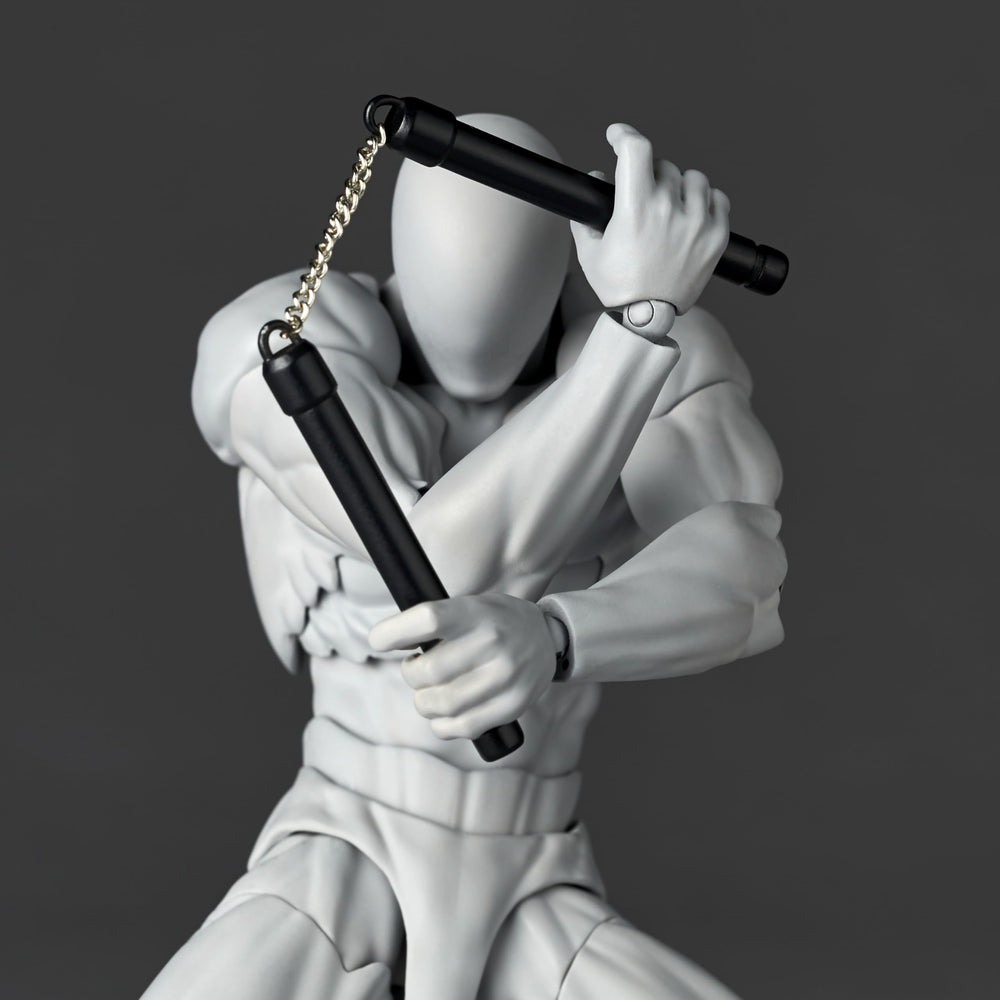 Kaiyodo Revoltech Volume 2 stun gun for dramatic accessory shots.
