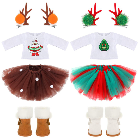 Kajaia 18 inch doll long sleeves for versatile styling options.