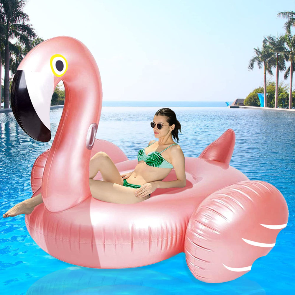 Kakashi giant flamingo pool float for comfortable lounging on the water