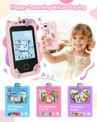 KAKTIN Kids Smart Phone Toy dual camera enables creative selfies and video.