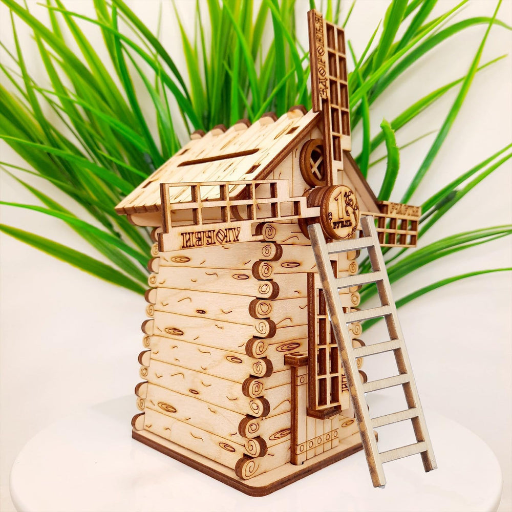 Kalione small wooden ladder set for plant miniatures and tabletop displays