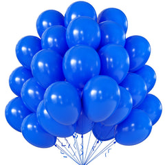 KALOR 10-inch dark blue balloons add vibrant color to party decor.