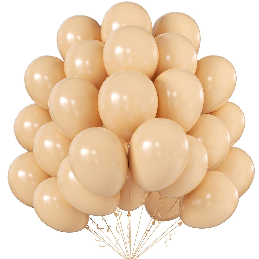 KALOR 10-inch beige balloons for vibrant party decor