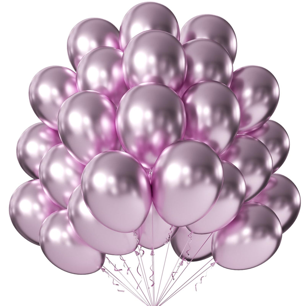 KALOR 100-pack pink balloons offer bold color for arches and garlands.