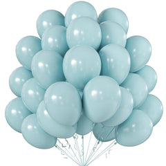 KALOR 10-inch Retro Mist Blue balloons perfect for arches and centerpieces.