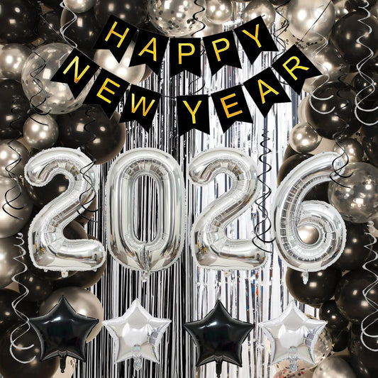 Kalor 2026 number balloons, 40-inch centerpiece for a modern NYE setup