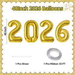 KALOR 2026 number balloons with ribbon simplify party decorating