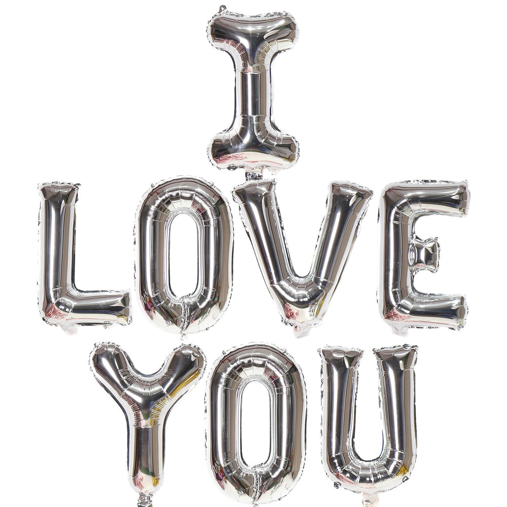 KALOR I Love You 16in balloon front view as a romantic centerpiece
